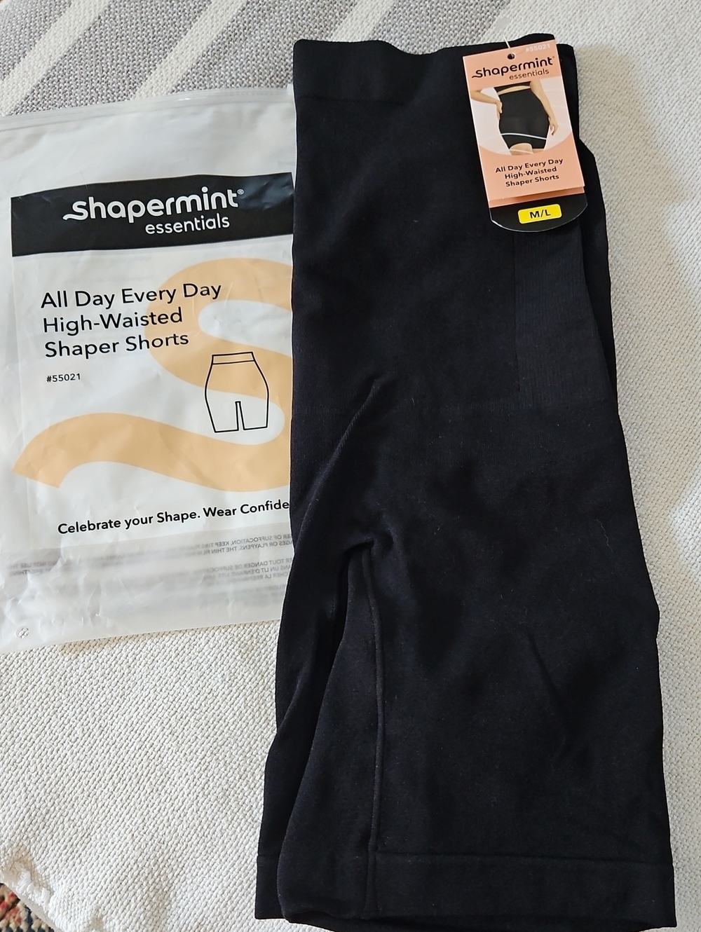 NwT Shapermint Black High-Waisted Shaper Shorts